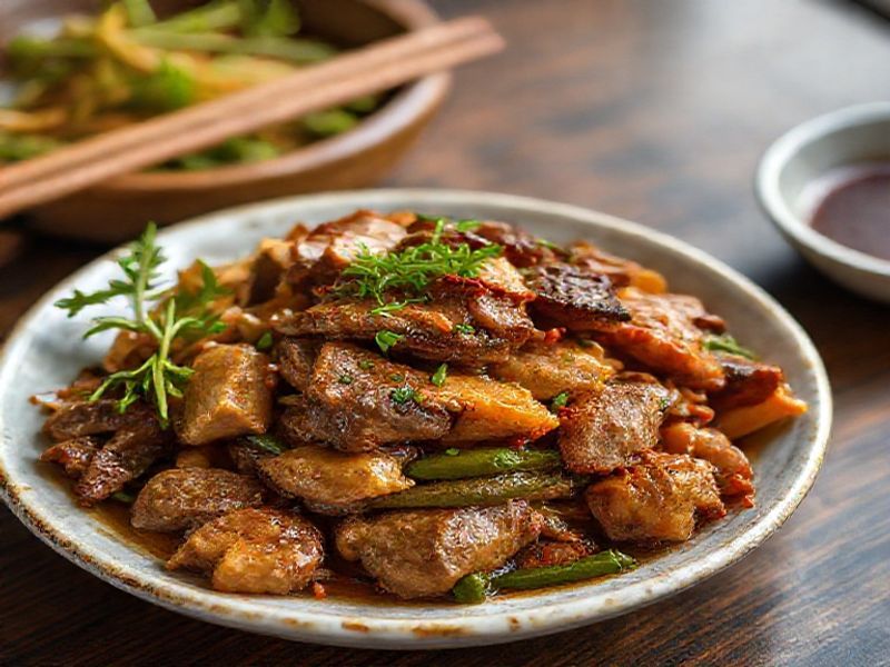 Wormwood Stir-fried with Cured Meat: The Famous Jiangxi Cuisine Dish and the Secret Recipe Revealed