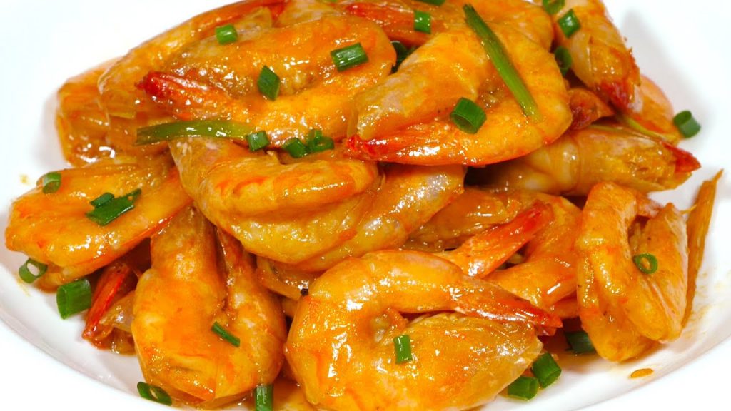 Oil-Braised Prawns