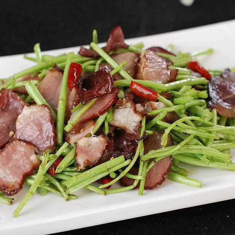 Stir-fried Lihao with Cured Pork